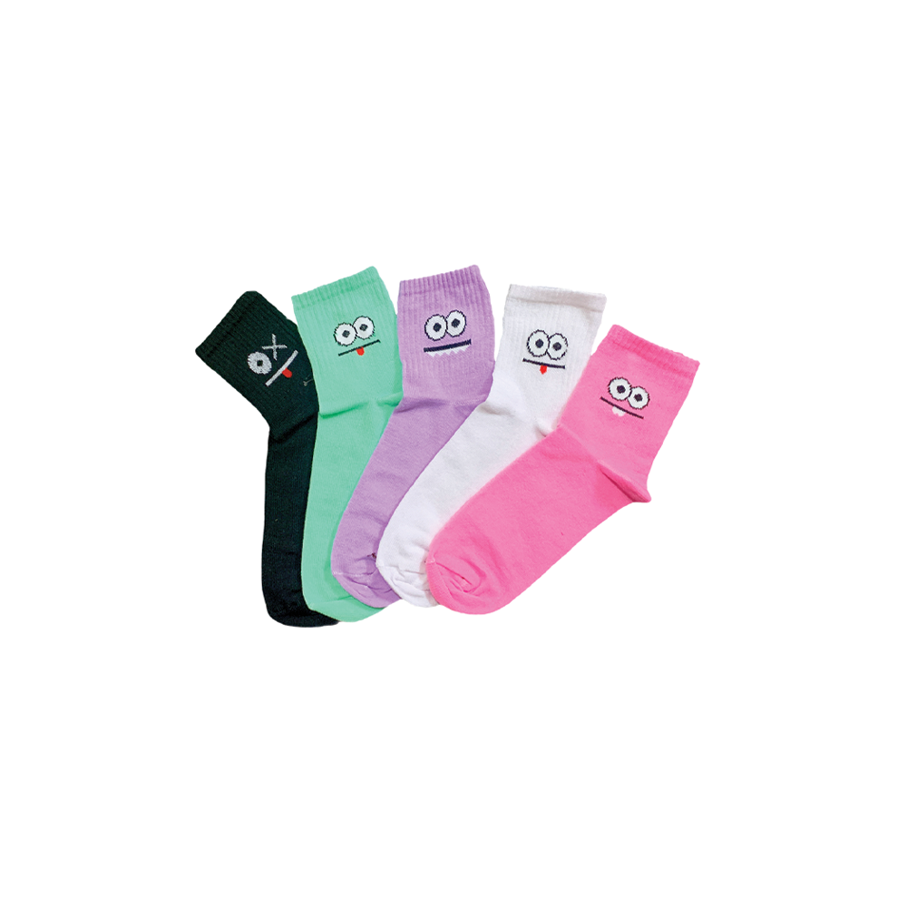 Colored Winks Collection (5 Socks)