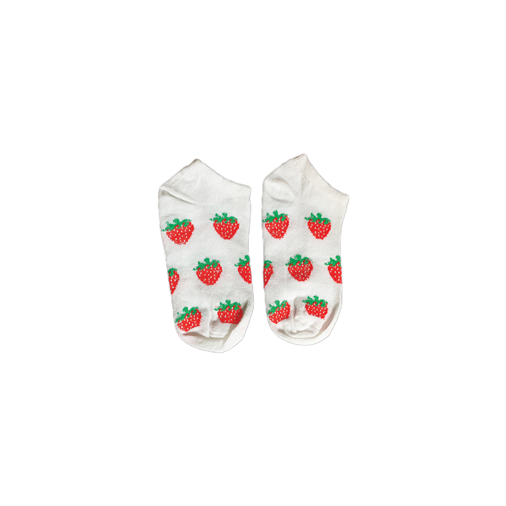 Cute Strawberry Short Socks