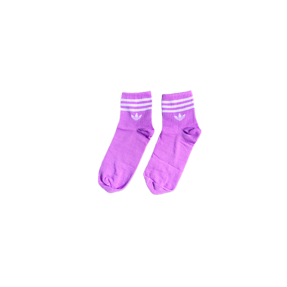 Purple Adidas Socks