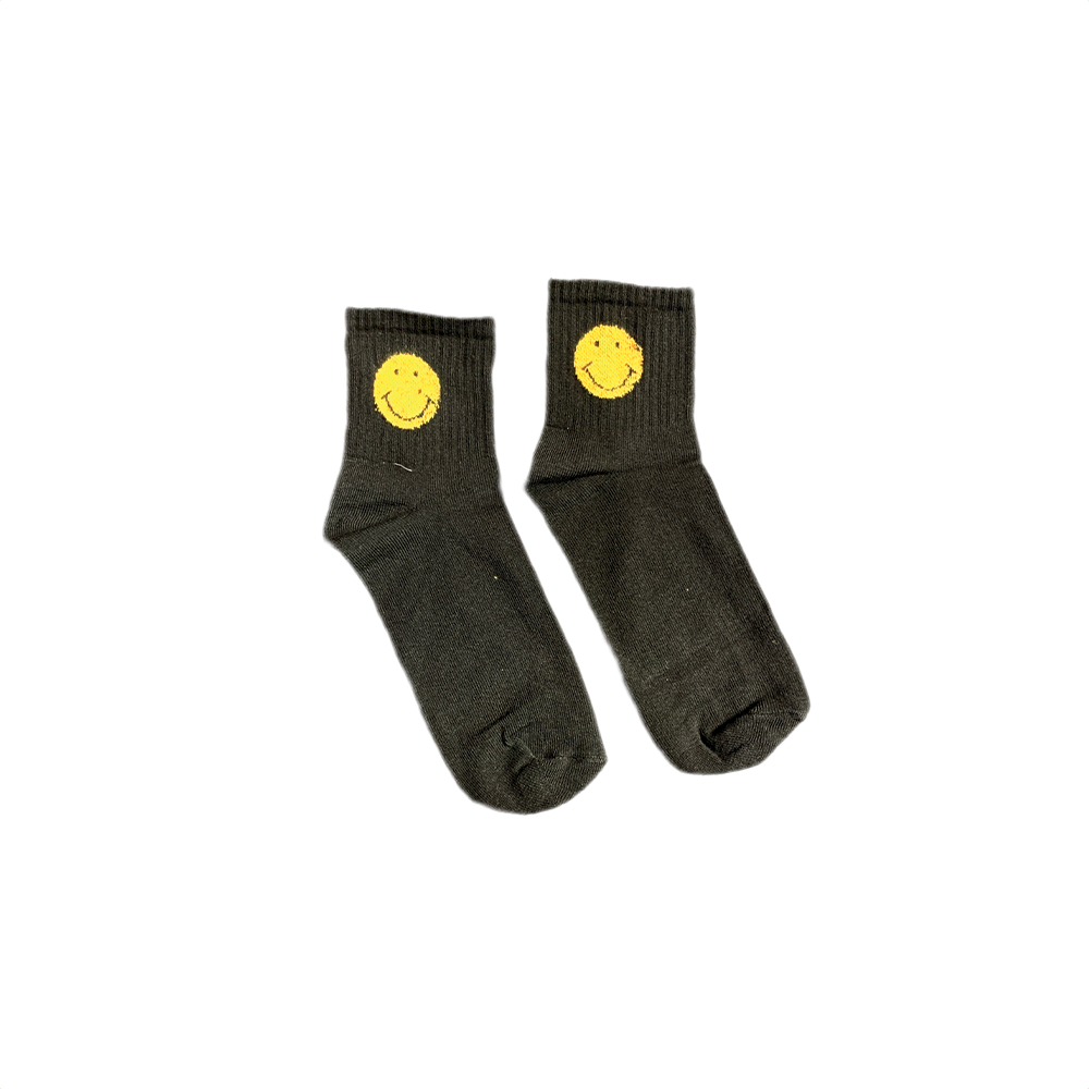 Yellow Dark Smile Socks